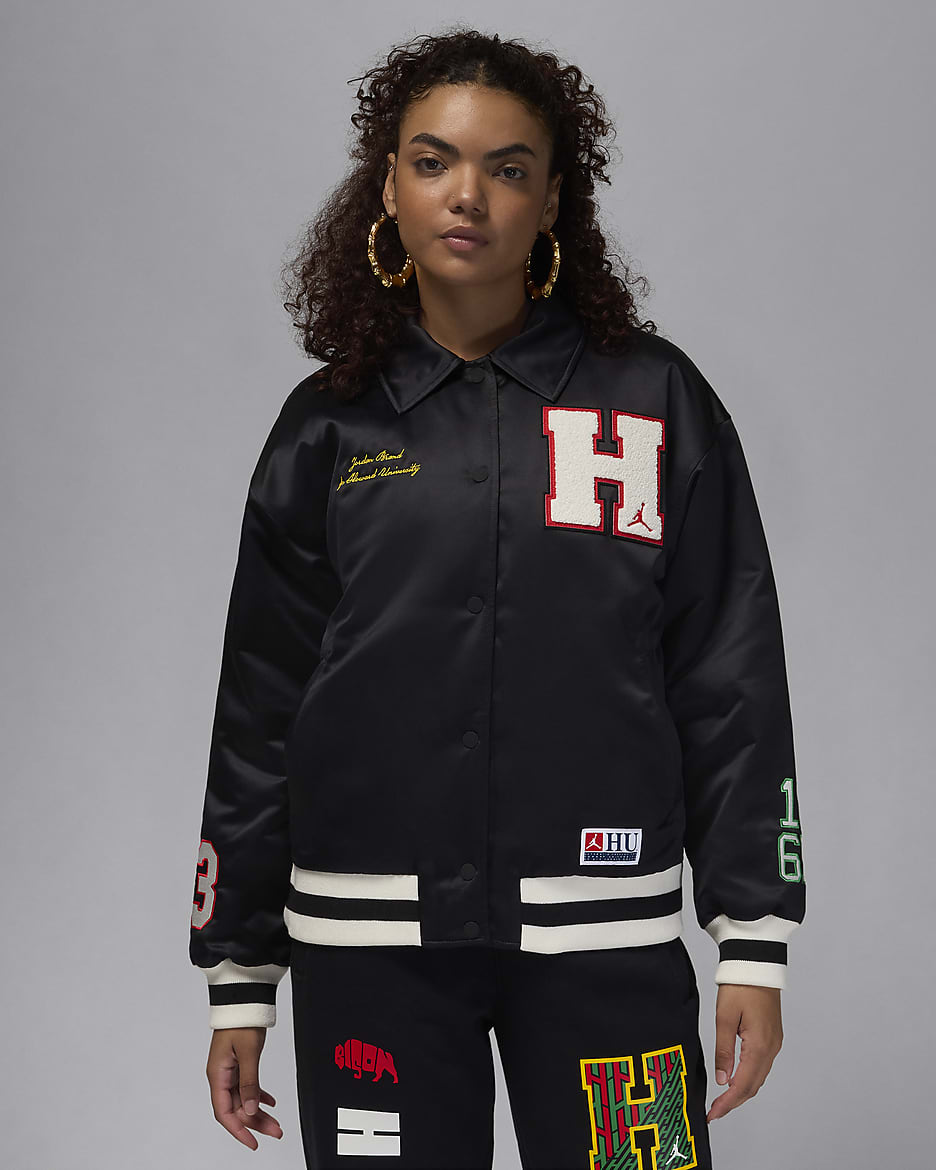 Women's nike varsity jacket cheap